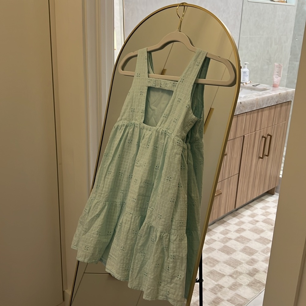 Cat & Jack Aqua Sleeveless Tiered Dress